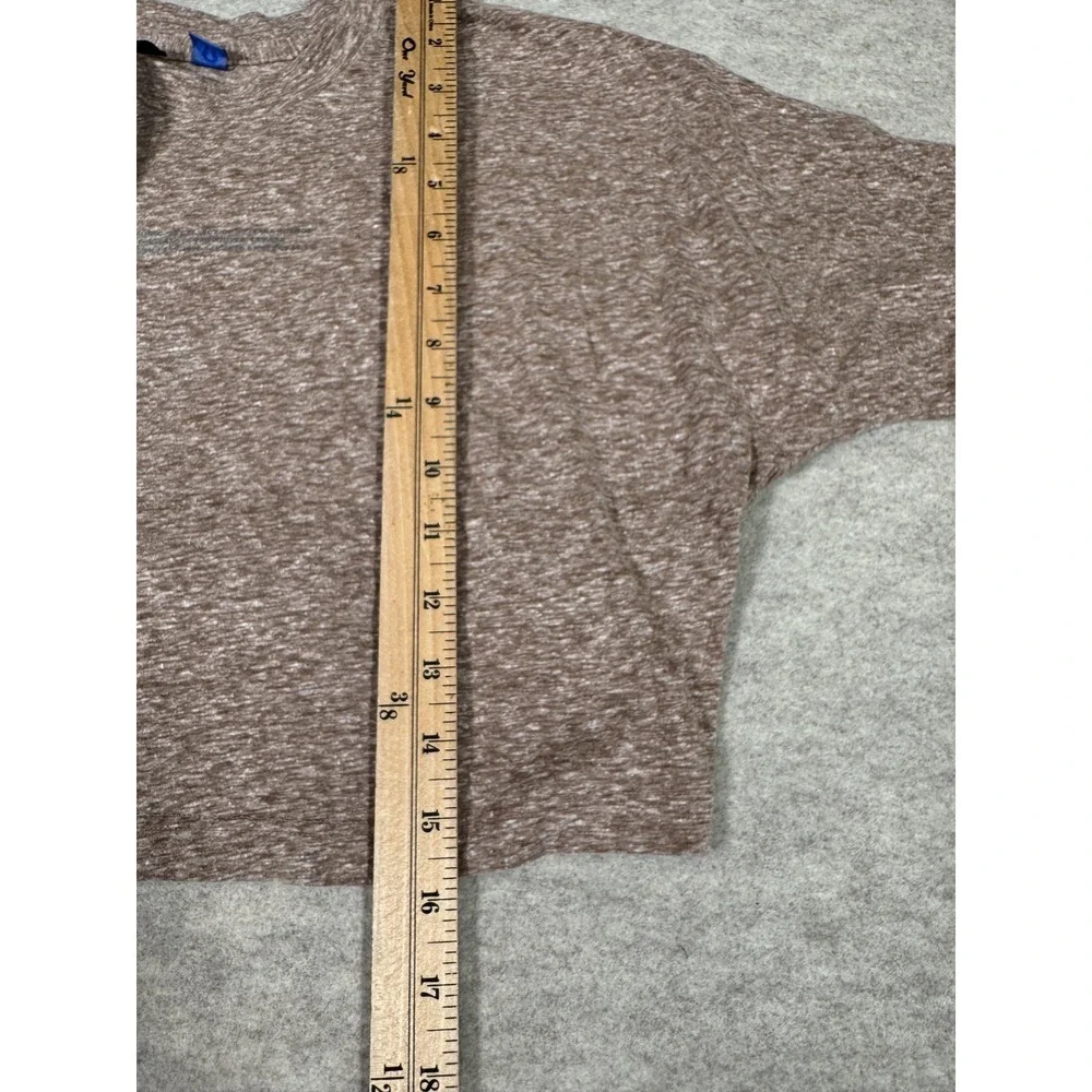 Lululemon Lab Shirt Womens 4 Brown Cropped Short Sleeve Crew Yoga LW3GUCS